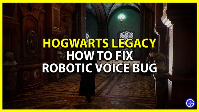 Hogwarts Legacy Robotic Voice Glitch Fix