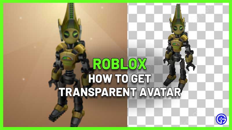 How To Get A Transparent Roblox Avatar (PNG Image)