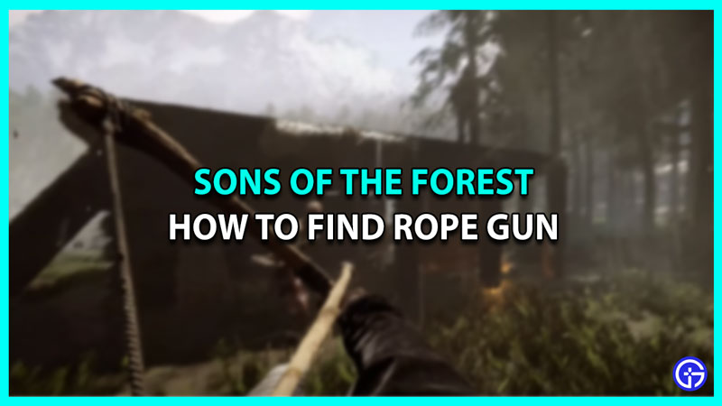 How To Find Rope Gun For Ziplines In Sons Of The Forest (Grappling Hook)