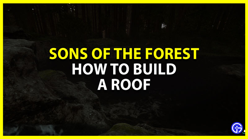 How To Build A Roof Without Center Beam In Sons Of The Forest