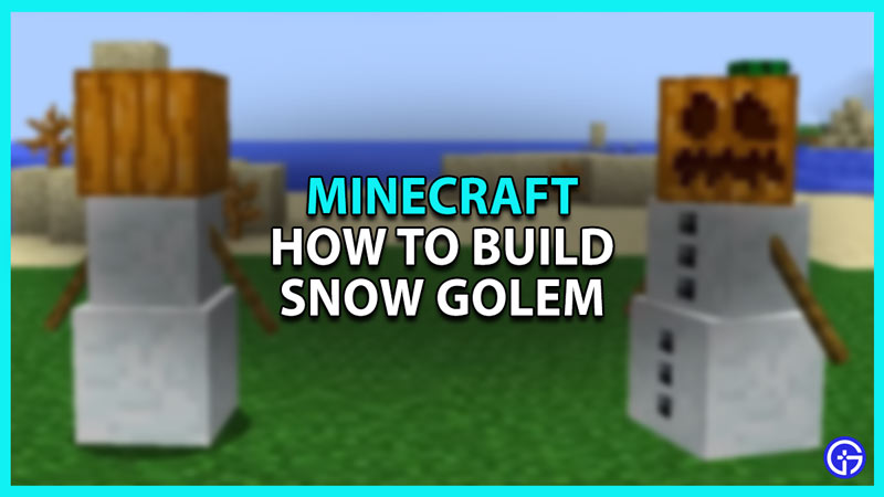 Minecraft Snow Golem: How To Build One Easily