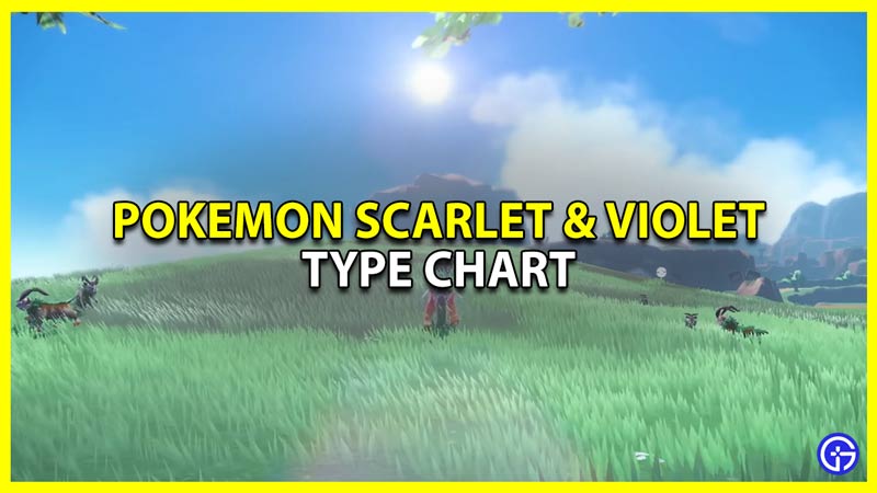 Pokemon Scarlet & Violet Type Chart For Strengths & Weaknesses