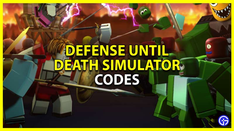 Defense Until Death Simulator Codes 2024