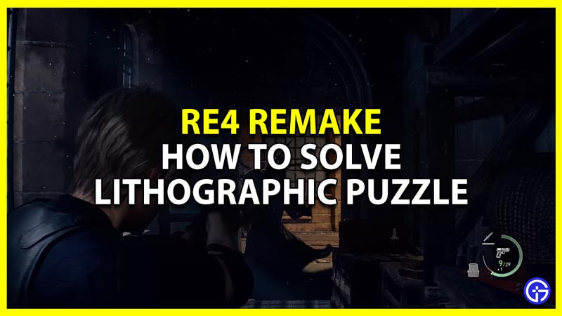 RE4 Remake Lithographic Stone Puzzle Not Working Fix