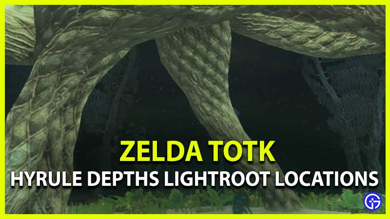 Zelda TOTK Hyrule Depths Lightroot Locations