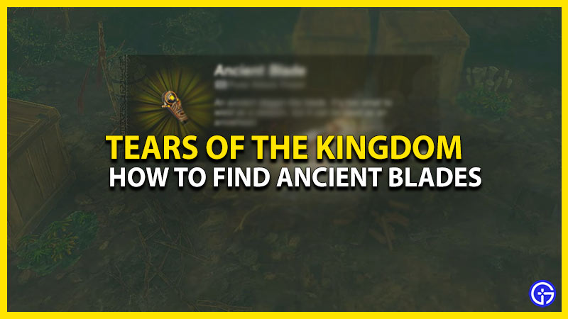 How To Get Ancient Blades In Tears Of The Kingdom (Location)