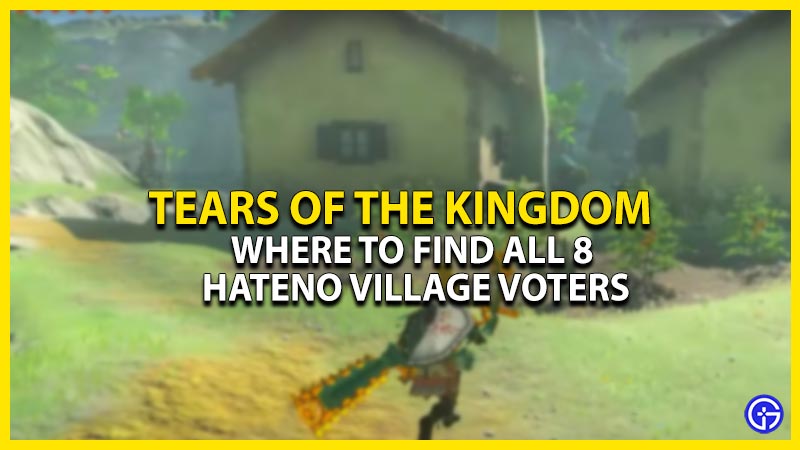 All 8 Zelda TotK Hateno Village Voter Locations