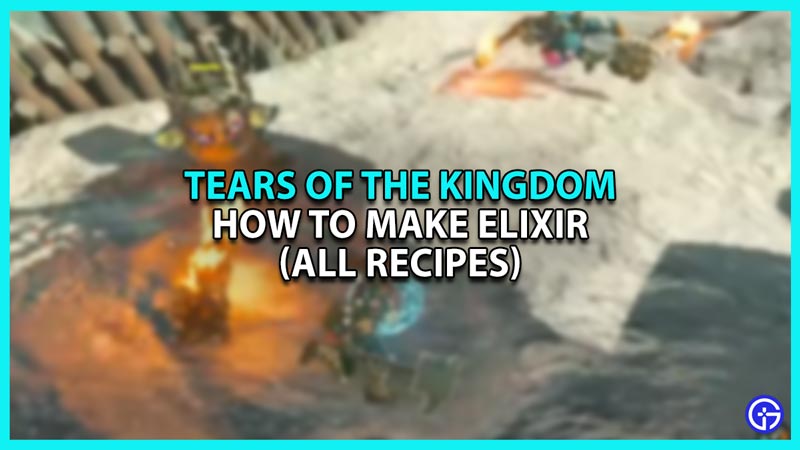 How To Make Elixirs In Zelda Tears Of The Kingdom (TOTK)