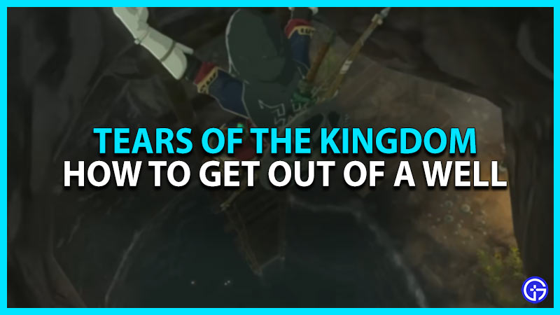 How To Get Out Of A Well In Zelda TOTK