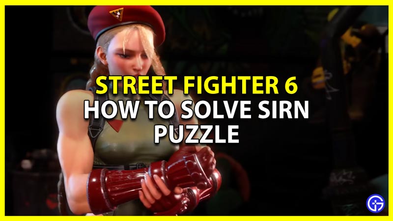 Street Fighter 6 SiRN Maths Puzzle Solution (Passcode)