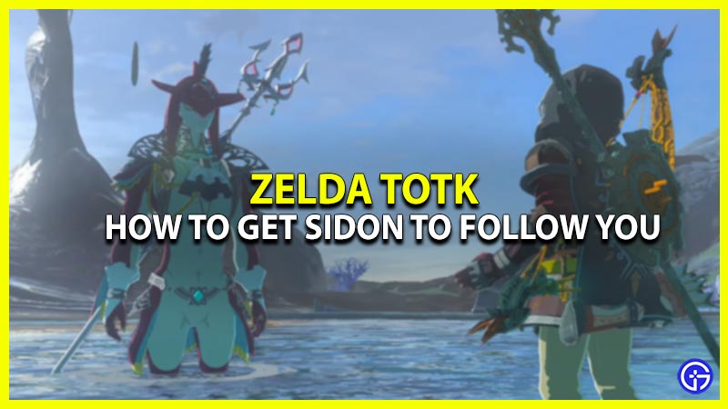 How To Get Sidon To Follow You In Water Temple TOTK