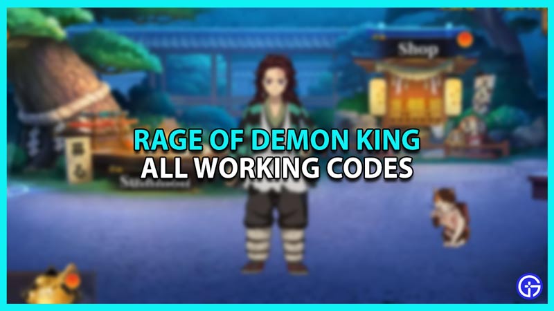 Rage Of Demon King Codes March 2024