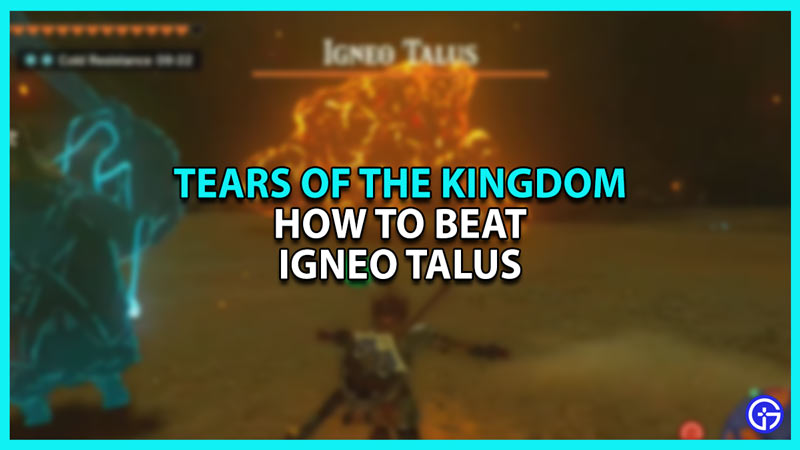 How To Defeat Igneo Talus In Zelda TOTK