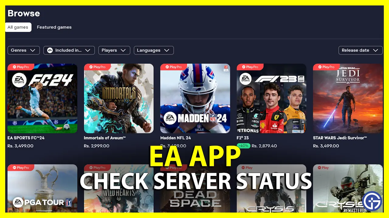 Is EA App Down? Check Electronic Arts Server Status