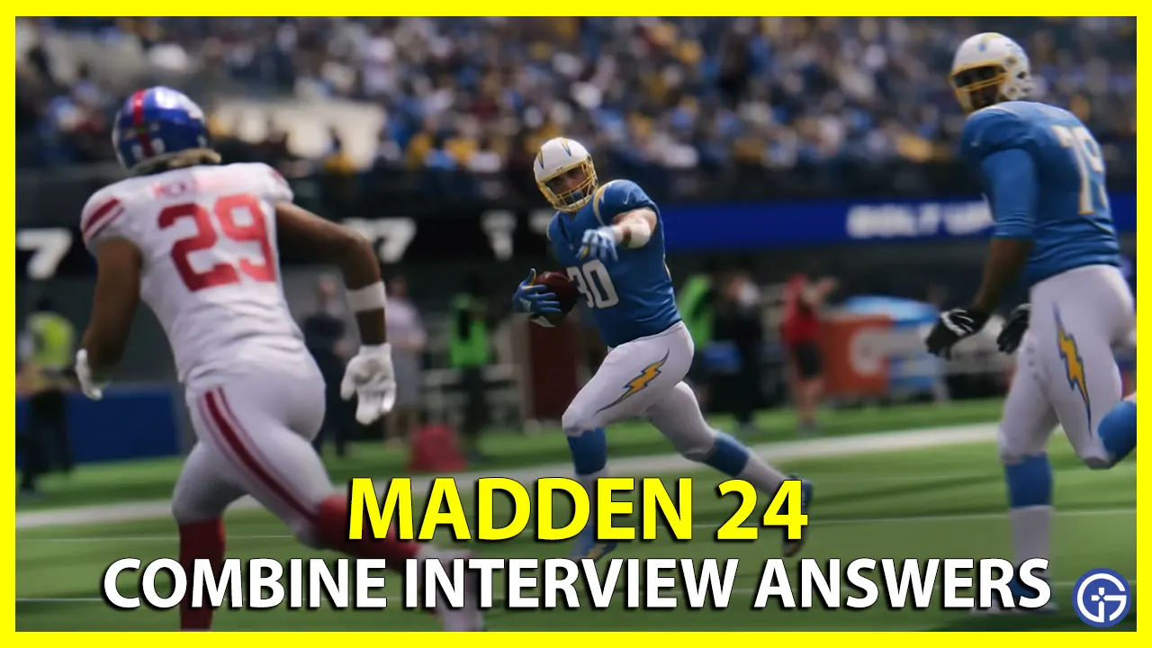 Madden 24 Combine Interview Answers In NFL Superstar Mode