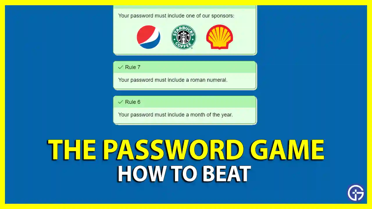 How To Beat Password Game (Rules, Answers, Tips)