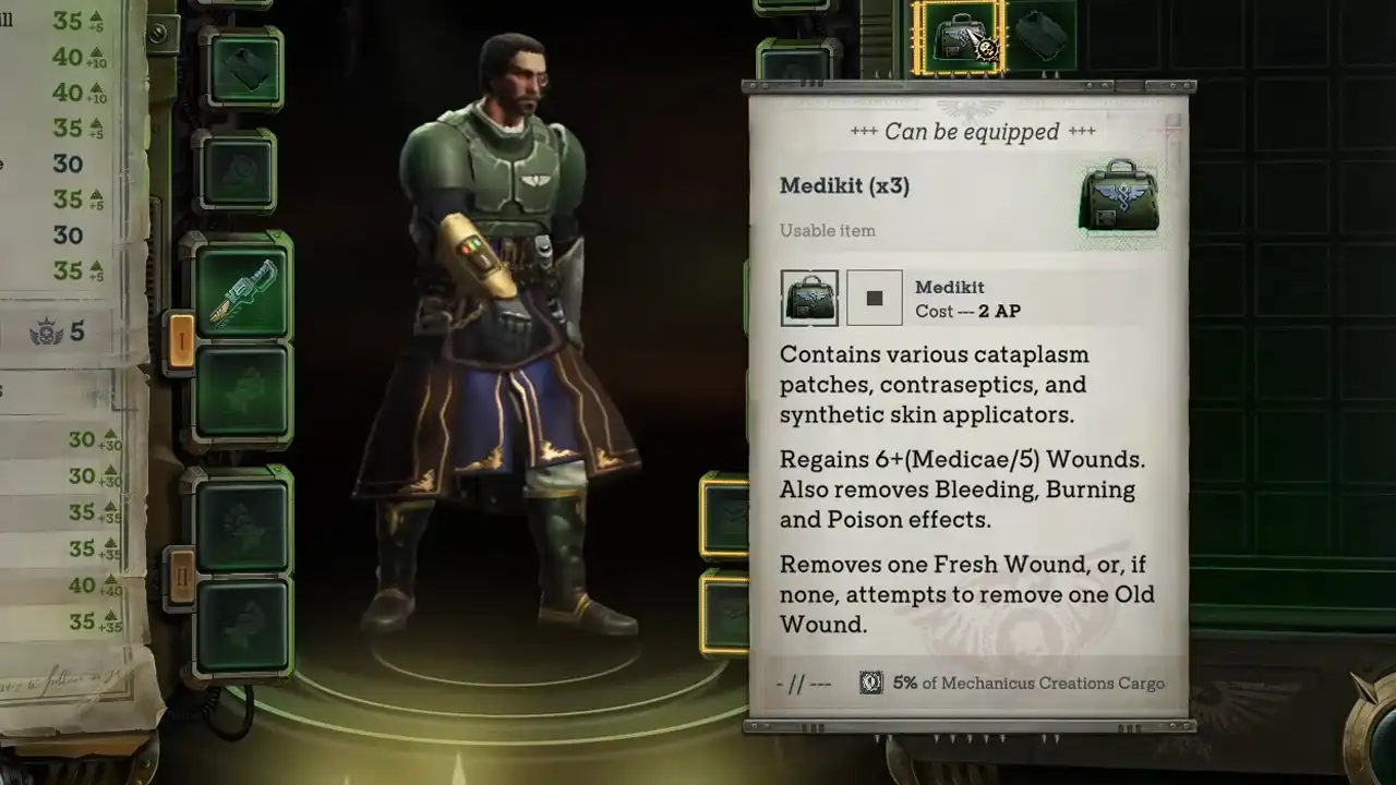 How To Use Medkit In Warhammer 40K Rogue Trader