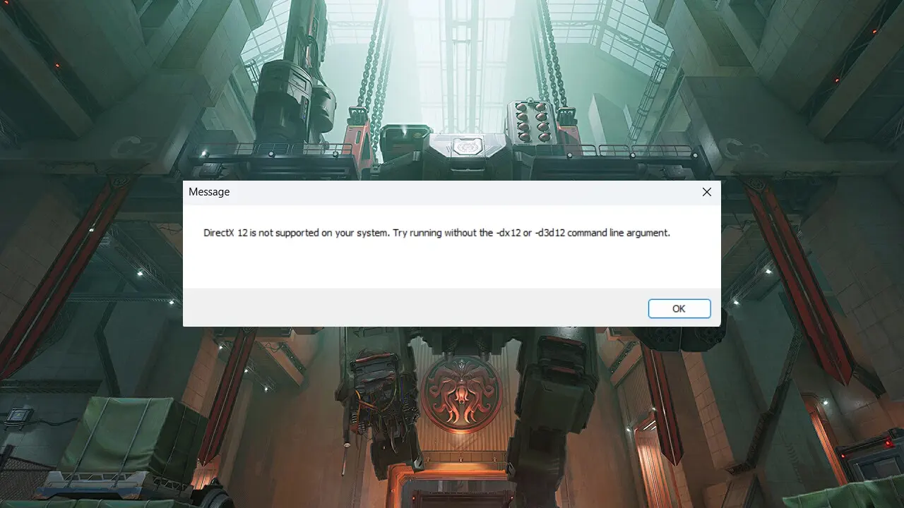 Marvel Rivals DirectX 12 Not Supported Error