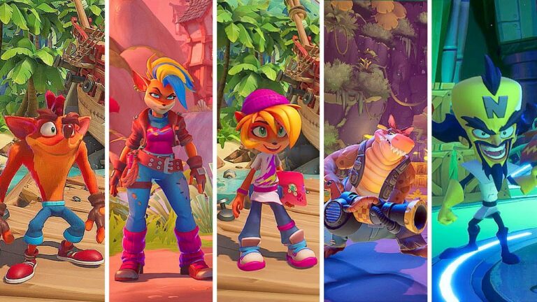 All Crash Bandicoot Characters on Nintendo Switch and Mobile