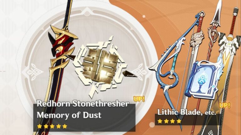 Genshin Impact 2.7 Second Half Weapons Banner Revealed: All Four-Star and Five-Star Weapons, Listed