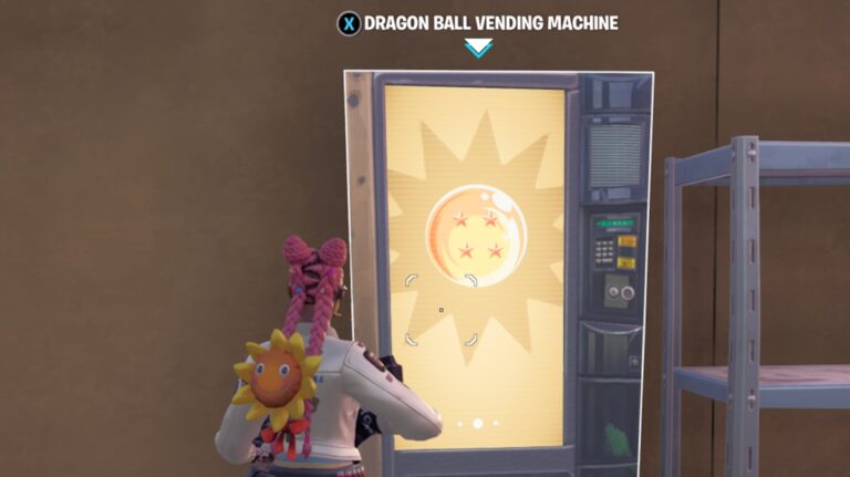 How to Purchase an Item from a Dragon Ball Vending Machine in Fortnite