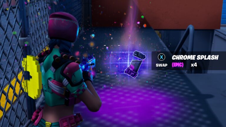How to Find and Use Chrome Splash in Fortnite Chapter 3 Season 4