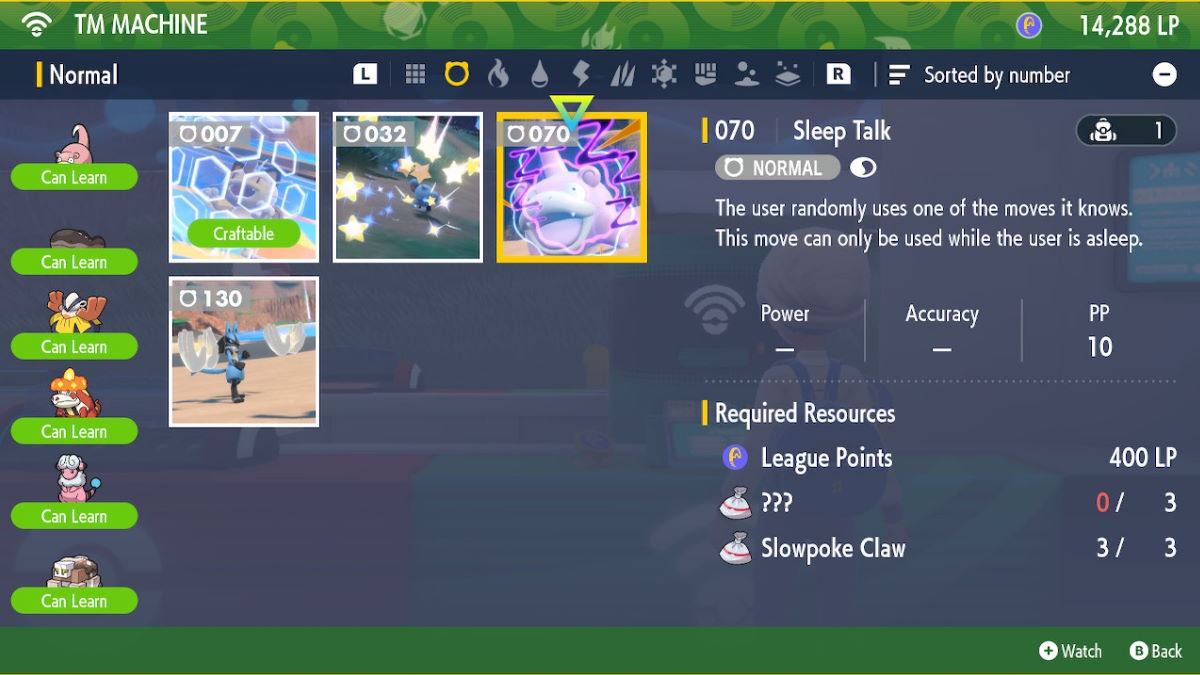 How To Get Sleep Talk (TM070) in Scarlet & Violet and Pokémon That Learn It