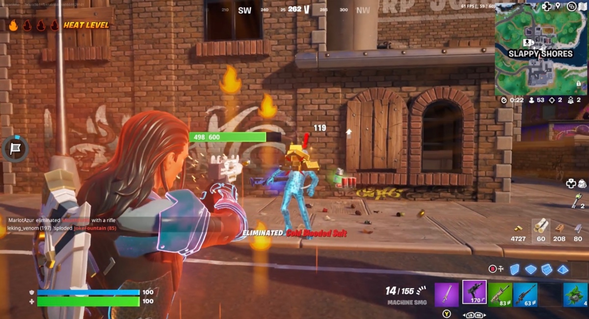 How to Increase Heat Level in Fortnite