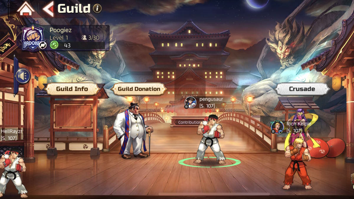 How to Leave a Guild in Street Fighter: Duel
