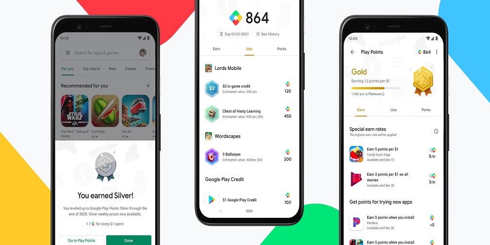 Google Play Points, a reward service for Google's storefront, is available now in the US