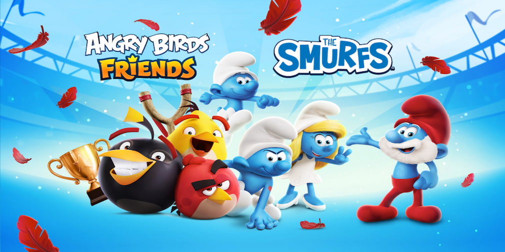 Angry Birds Friends collaborates with The Smurfs for new event