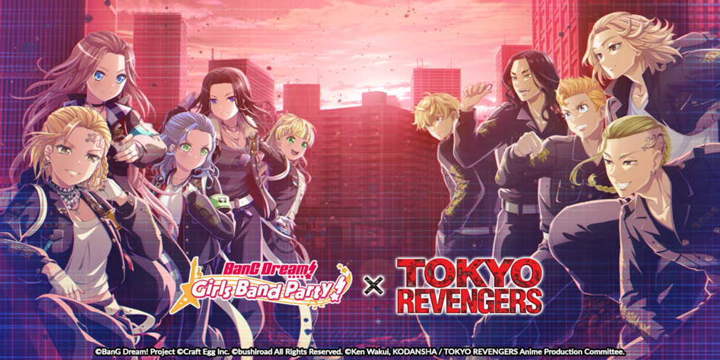 BanG Dream! Girls Band Party teams up with the action-packed Tokyo Revengers anime series to bring new limited units and other in-game events