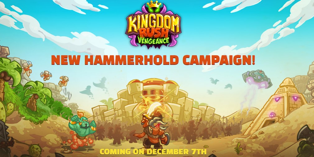 Kingdom Rush Vengeance is releasing the Hammerhold DLC on Apple Arcade next month