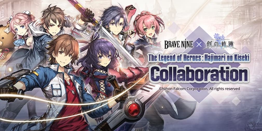 Brave Nine partners with Legend of Heroes for a crossover event and adds a new Spell Card system