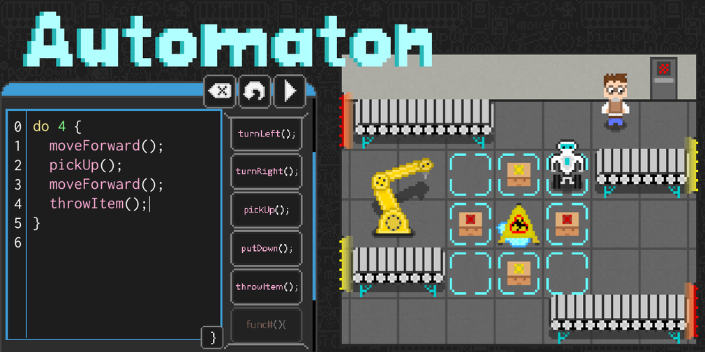Automaton is a puzzle game that aims to teach people basic coding concepts