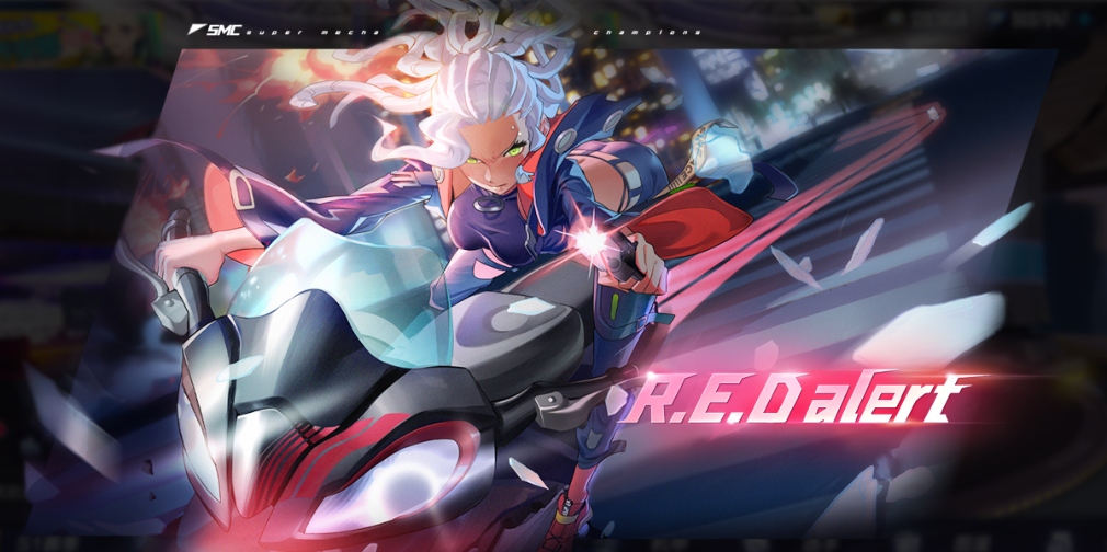 Super Mecha Champions introduces new character R.E.D and Riko-chan emoji series