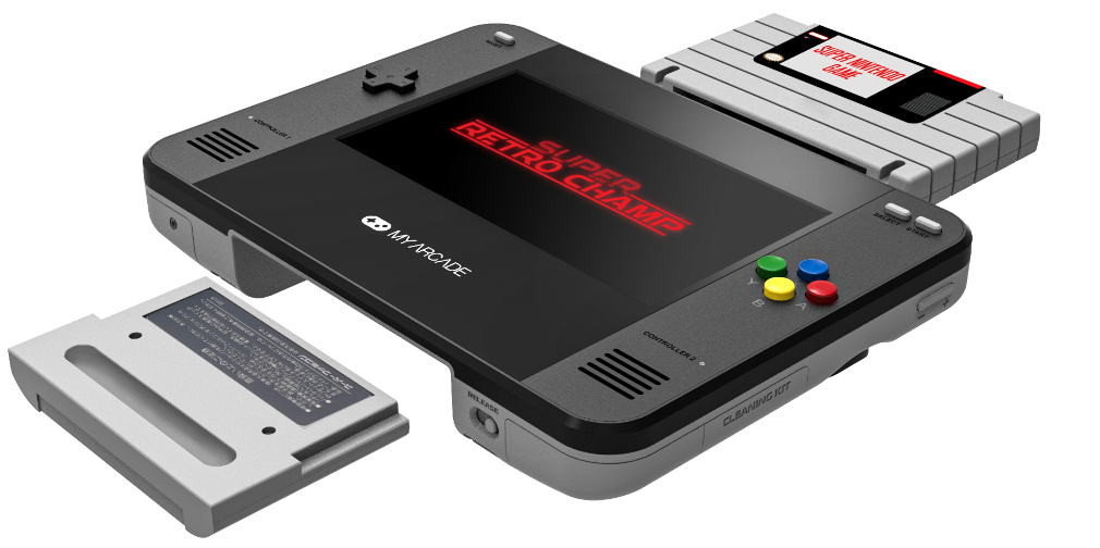 My Arcade announces the Super Retro Champ, a Switch-style console for 16-bit cartridges