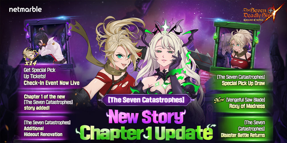 The Seven Deadly Sins: Grand Cross welcomes [Vengeful Saw Blade] Roxy of Madness and a host of new content in latest update