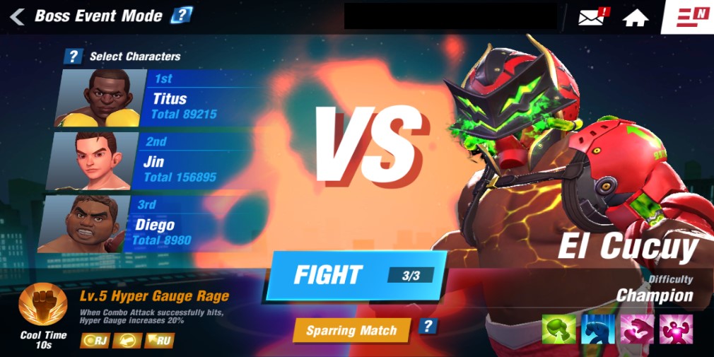 Boxing Star updates the Rival Mode and adds a new and extremely difficult Boss Event featuring El Cucuy