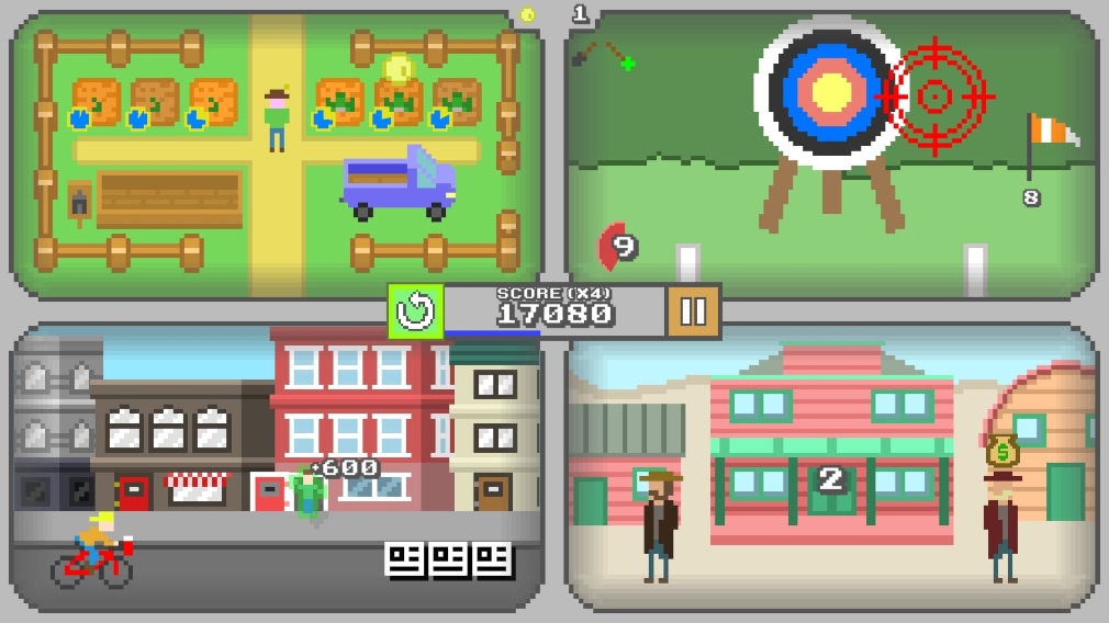 Quadracade is an upcoming arcade game for iOS that challenges you to play four games at once