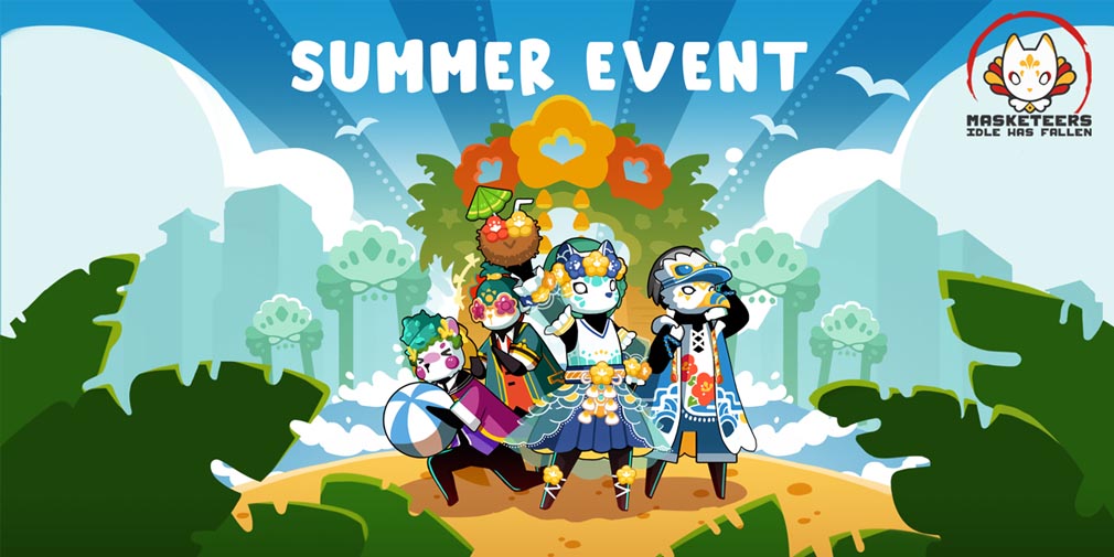 Masketeers: Idle Has Fallen celebrates the summer season with new Visages and Seashell collection event