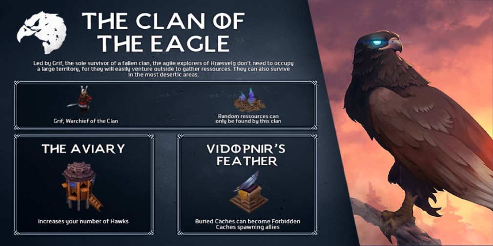 Northgard releases new DLC featuring Hræsvelg, the Clan of the Eagle