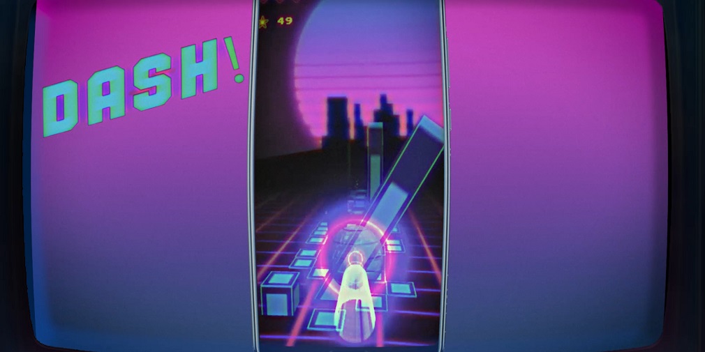 Retrowave endless runner Mesh Dash is coming to Android