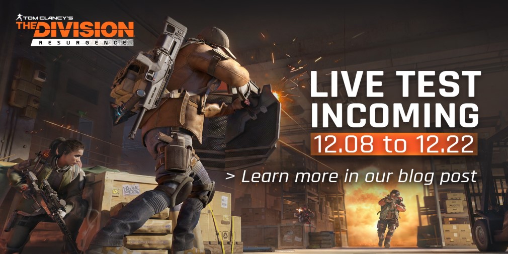 Tom Clancy's The Division Resurgence is hosting another live test soon