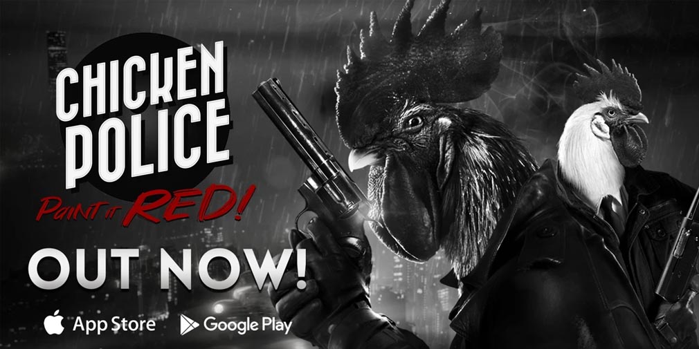 Chicken Police - Paint It Red! is a noir-inspired detective visual novel out now on iOS and Android