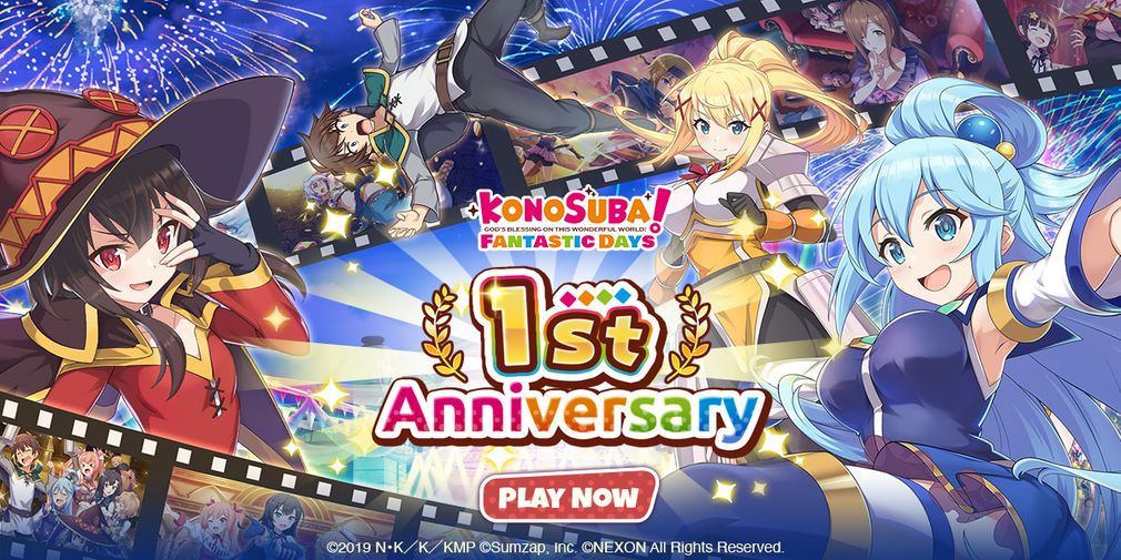 Konosuba: Fantastic Days celebrates 1st anniversary with an abundance of free gifts alongside some new story content