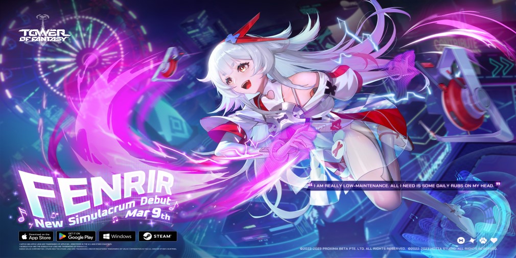 Tower of Fantasy is releasing a new simulacrum called Fenrir alongside a digital single soon