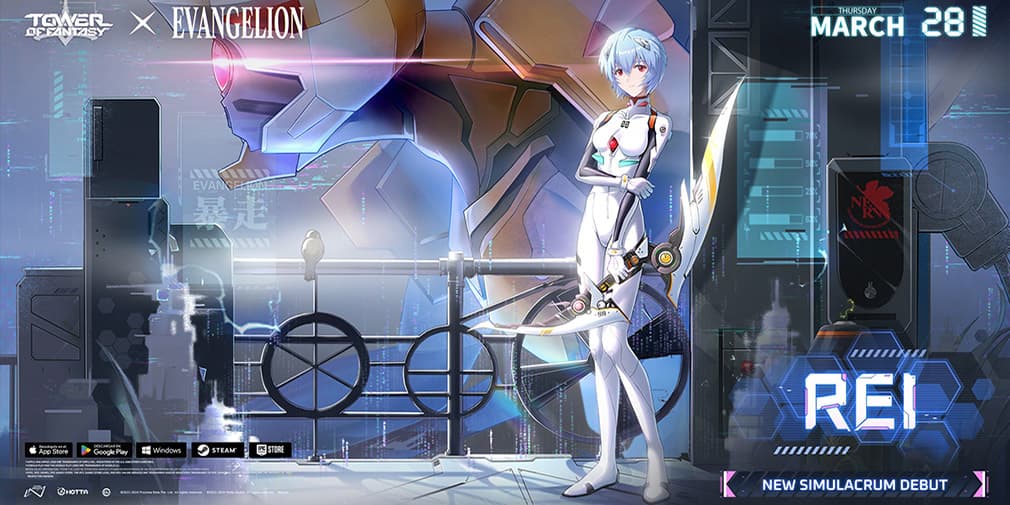 Evangelion collab simulacrum Rei is coming soon to Tower of Fantasy