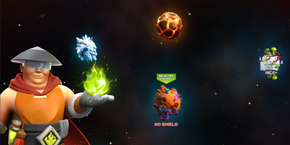Build and protect your planet in Survival Galaxy, out now in Germany on Android
