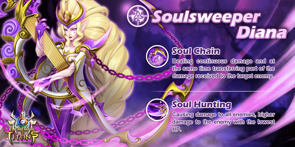 Elemental Titans adds Soulsweeper Diana and new "Viper Queen" skin in latest update
